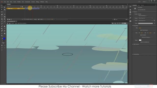 Advanced Animate CC Tutorial | Rain Animation tutorial | Adobe Animate CC Tutorial смотреть онлайн