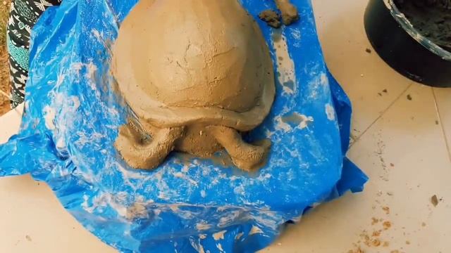 Make a Turtle cement pot/ DIY/Cement Craft Ideas смотреть онлайн
