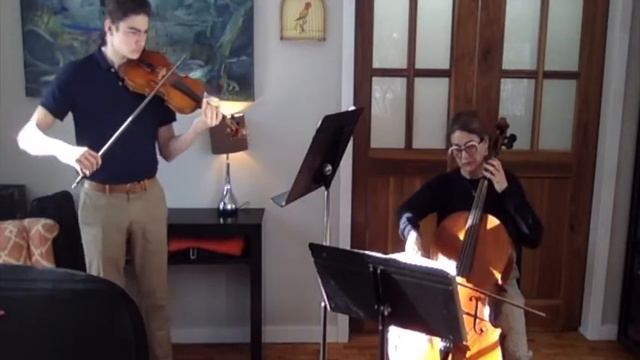 Handel F Major Violin Sonata - Adagio (violin and cello duet arrangement) смотреть онлайн