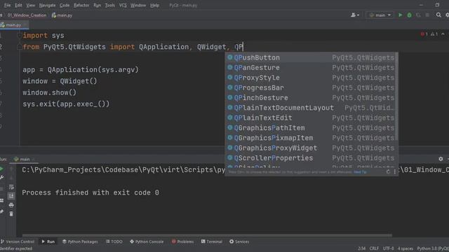 Introduction to PyQt5 and Basic Window Creation смотреть онлайн