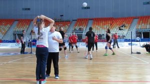 Японский мини-волейбол. игра "СГУ" -  "Монеки неко"