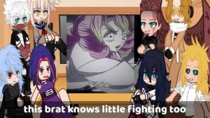 Mha/Bnha Villains (LOV + Pro Heroes) React to Demon Slayer || HASHİRAS || KNY x MHA Gacha Club (Pt2