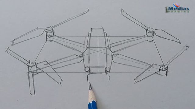How to Draw Drone Step by Step (Very Easy) смотреть онлайн