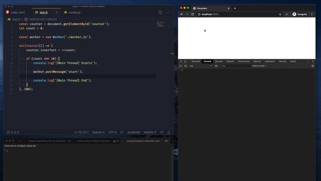 Using WebWorkers with Webpack смотреть онлайн