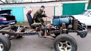 Уаз с двигателем от трактора т-40