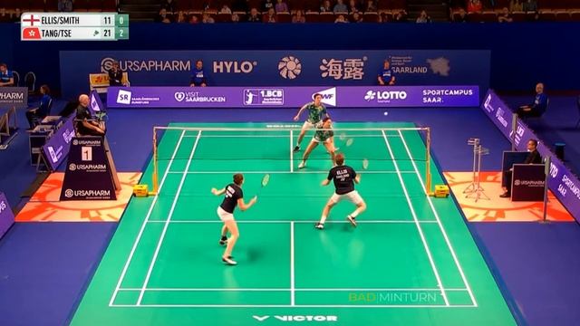 R32 Tang Chun Man Tse Ying Suet vs Marcus Ellis Lauren Smith Badminton Hylo Open 2023 смотреть онлайн
