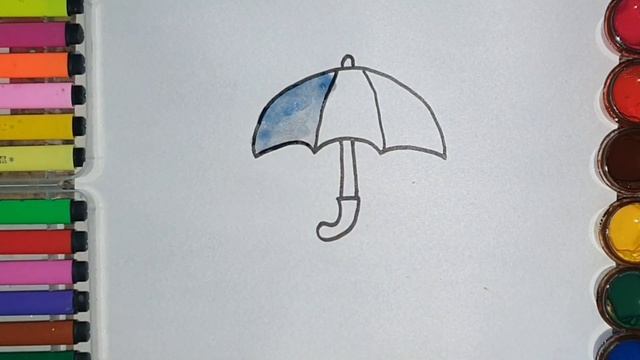 Bolalar uchun soyabon rasm chizish | Drawing an umbrella for children | Рисование Зонтик для смотреть онлайн