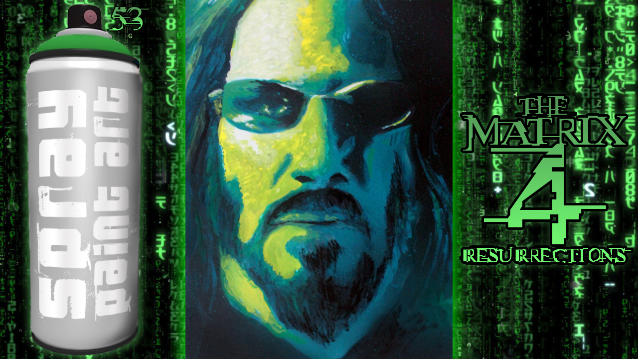 Spray Paint Art #53 - The Matrix 4 Resurrections | Матрица 4 Воскрешение #Faster