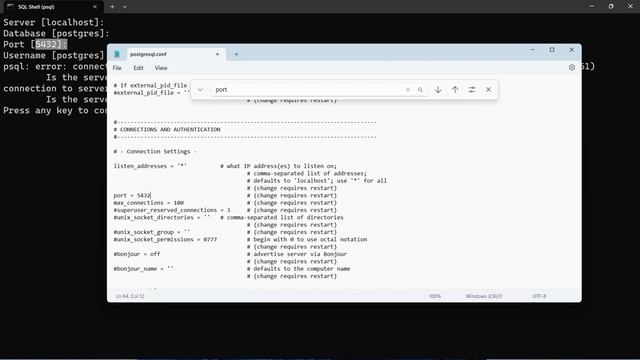 How to Fix PostgreSQL Connection to Server at Localhost (::1) Port 5432 Failed Connection Refused смотреть онлайн