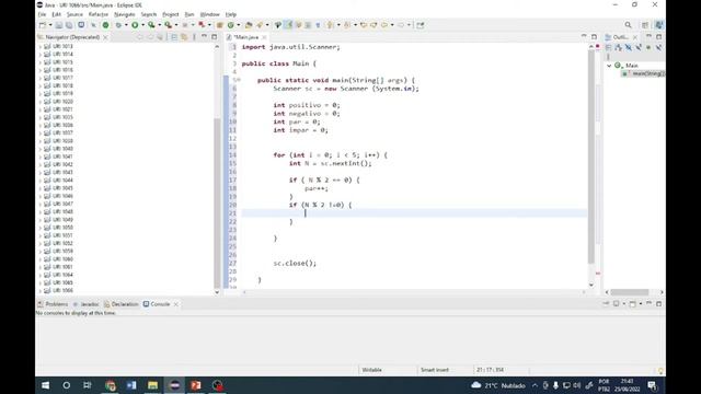 Como distinguir os números Pares, Ímpares, Positivos e Negativos em Java? URI 1066 - Beecrowd смотреть онлайн