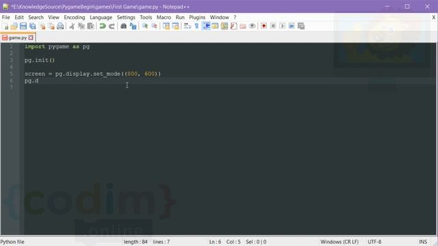 #Pygame Урок 1.7 Название экрана смотреть онлайн