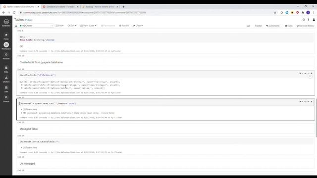 Tables in Spark смотреть онлайн