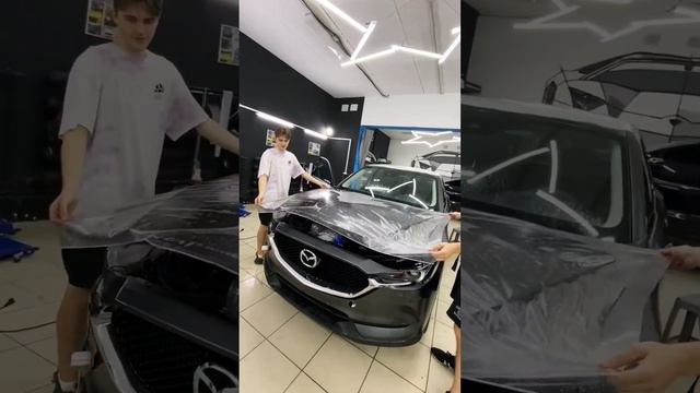 Убрали глянец у Mazda CX-5. Был серенький простак, а стал крутыш с матовым благородным отливом! смотреть онлайн