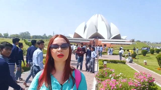 Храм Лотоса, Дели, Индия. смотреть онлайн