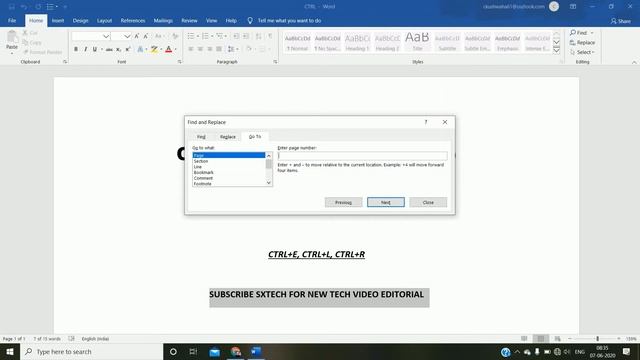 HOW TO WORK FAST ON WORD WITH CTRL SHORTCUT KEYS  (A-Z) // TUTORIALS FOR WORD BEGINNERS // TECH CTR