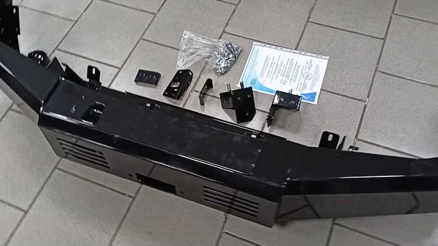 Силовой передний бампер Шевроле Нива под лебедку смотреть онлайн