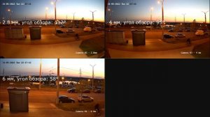 Тест Видео с ip камер Colorvu Hikvision DS-2CD2047G2-LU(C) с объективами 2,8мм/4мм/6мм