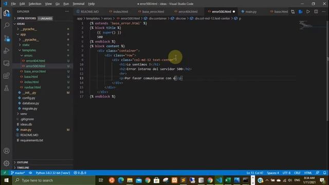 03. Crud con Flask - manejo de templates jinja 2 смотреть онлайн