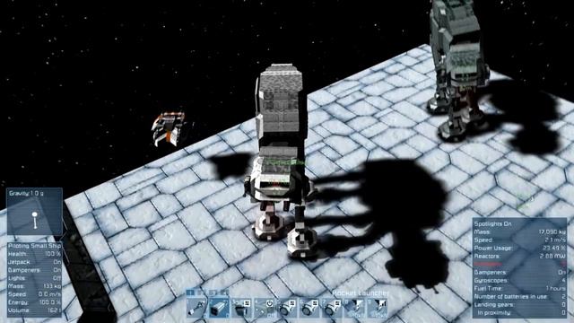 Star Wars: The AT-AT (Imperial Walker) in Space Engineers смотреть онлайн