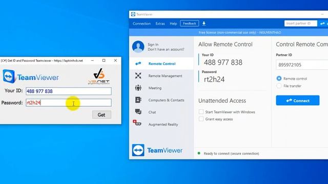C# Get YourID and Password Teamviewer смотреть онлайн