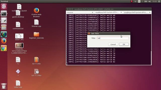 How to run Tutorial 11 at http://wiki.ros.org/ROS/Tutorials/ смотреть онлайн