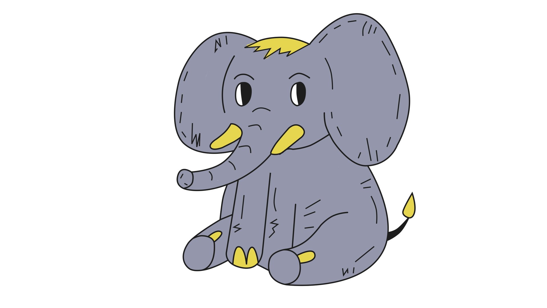 Как нарисовать слона смотреть онлайн