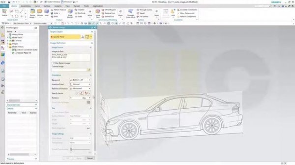 Import & Scale Images - Raster Image - Siemens NX 11 Training - Part Design