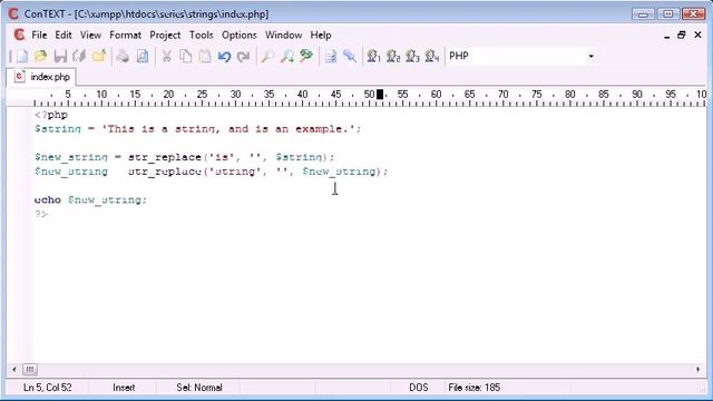 String Functions Replacing Predefined Part of a String in PHP by For Student Organization смотреть онлайн