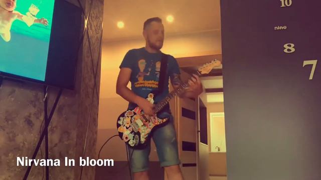 Nirvana in bloom guitar cover. Электрогитара. смотреть онлайн