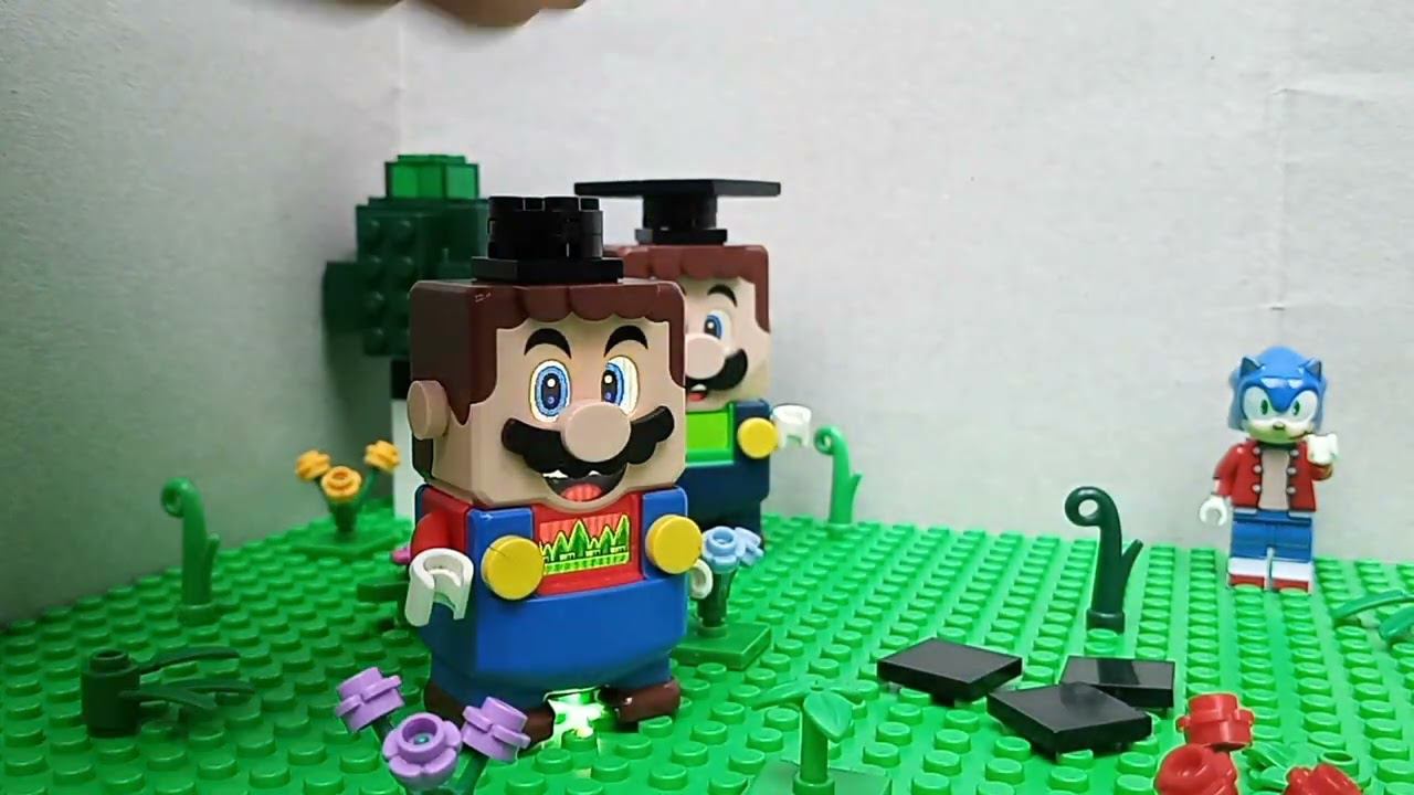 Lego Mario academic MOC homemade. Tutorial by Luigi. Without Super Peach. #shorts смотреть онлайн