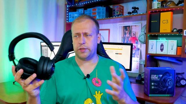 БОЛЬШАЯ УДОБНАЯ 7.1 ИГРОВАЯ ГАРНИТУРА - Обзор EKSA E5000 Pro смотреть онлайн