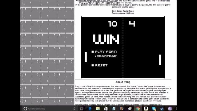 The Video Game Finisher Episode 1: PONG смотреть онлайн
