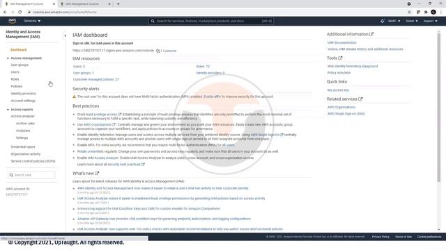 AWS Solutions Architect | IAM Policies UpTaught смотреть онлайн