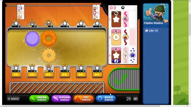 Papa's Donuteria by Flipline Studios : Day 223 game-play (HD) смотреть онлайн