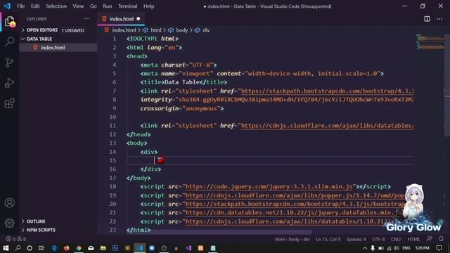 Datatable design with Bootstrap смотреть онлайн