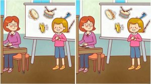 Тест внимательности. 3 отличия.