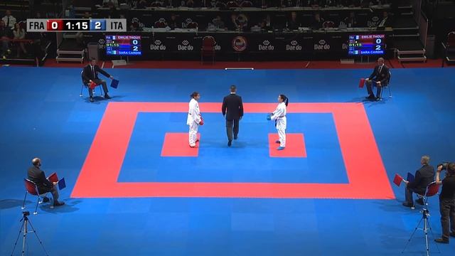 CARDIN Vs THOUY. Final Kumite -55kg. 2014 World Karate Championships | WORLD KARATE FEDERATION