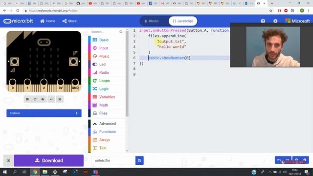 MicroBit write txt file to microbit memory смотреть онлайн