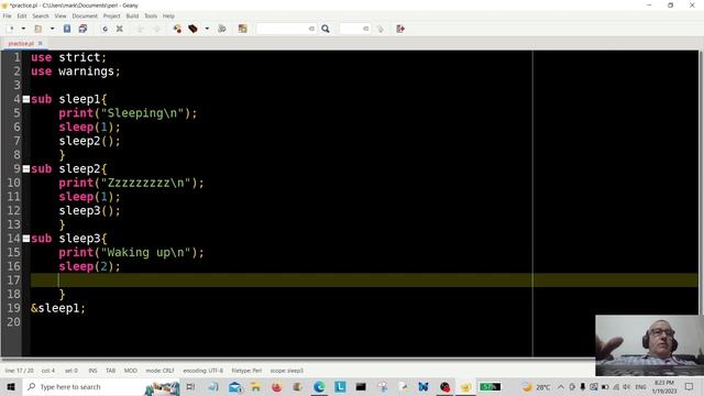 Perl Tutorial - Subroutine & Sleep Function 2023 смотреть онлайн