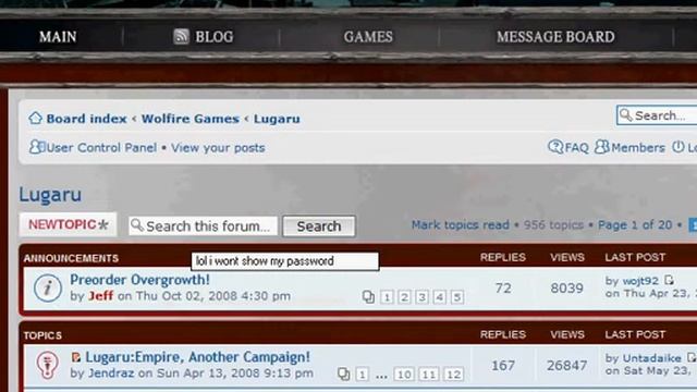 Lugaru Problem With Forum Help!!