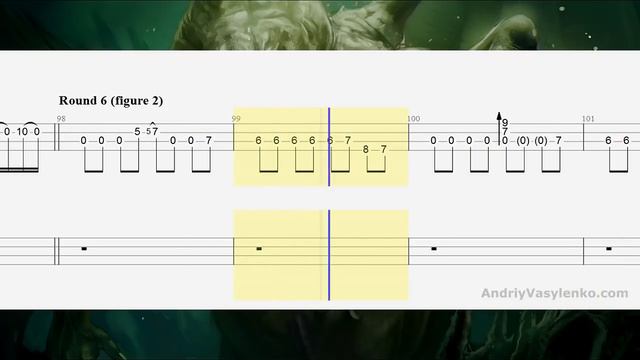 Metallica The Call of Ktulu enhanced bass track of Cliff Burton + bass tabs play along смотреть онлайн
