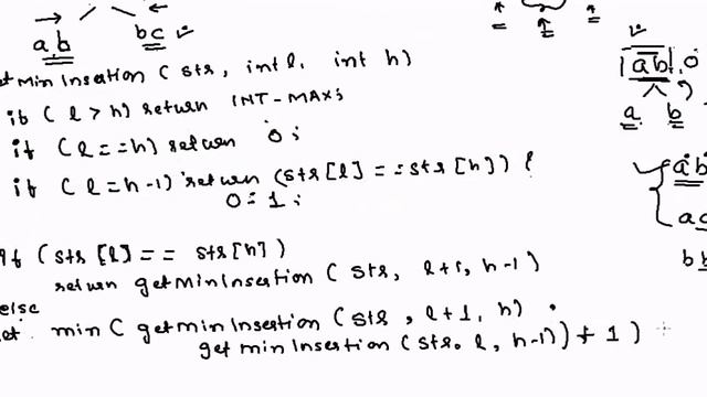 Minimum Insertion To Form Palindrome String смотреть онлайн