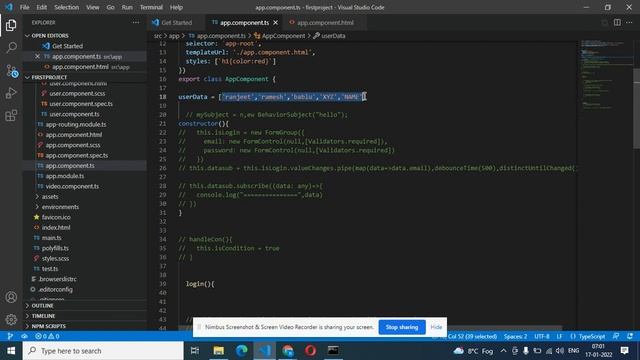 ngFor in Angular in Hindi | Directives in Angular | ngFor loop to display array data in angular смотреть онлайн