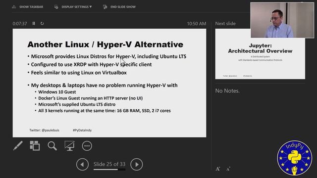 Paul Buis: How to Roll your own Dockerized Jupyter Environment | PyData Indy 2019 смотреть онлайн
