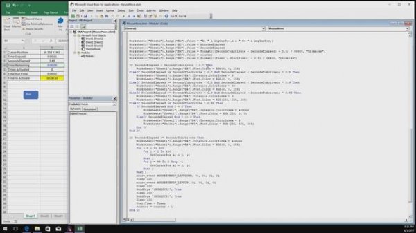 Mouse Mover - I made the mouse cursor move automatically with Excel, No more AFK!