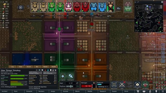 Lighting strikes the same place twice, then several more times : Rimworld Biotech S2Ep9 смотреть онлайн