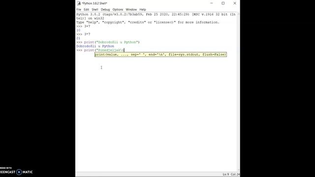 Python-instalacija, print i input смотреть онлайн