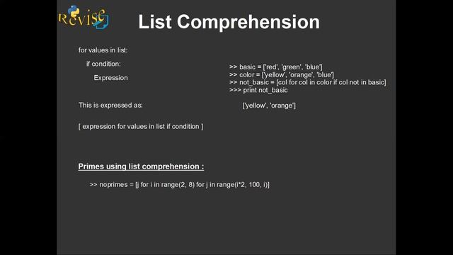 pyrevise 2 : list set tuple смотреть онлайн