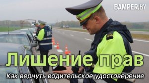 Лишение прав. Как вернуть водительское удостоверение