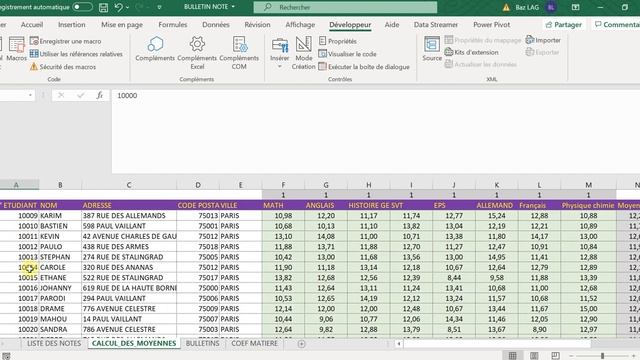 Conception et réalisation de bulletin de note grâce à Excel et VBA смотреть онлайн